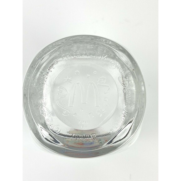 Disney World Fantasia Mickey McDonalds Square Glass Epcot 2000 Celebration Magic - Picture 6 of 7